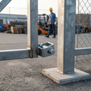 White Smoke Premium Adjustable Weld On Gate Hinge with M12 Pin - Maximum Weight Limit 400kg for Heavy-Duty Applications