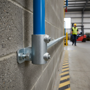 Slate Gray Premium Horizontal Base Side Support Wall Fixing for 42.4mm Tube - Heavy Duty Construction for Secure Attachment