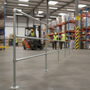Slate Gray Premium Heavy Duty Key Clamp Posts for Secure Fencing and Railings with Robust Design