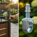 Black Premium Adjustable Wrap Around Hinge with Nut M24 for 35mm Pin, Heavy Duty Design for Maximum Load Capacity of 700kg