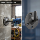 Dark Slate Gray Premium Heavy Duty Handrail Bracket with 85mm Projection and 75mm Dia Back Plate for Secure Installation