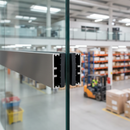Gray Premium Aluminium Glass Stiffener Rubber for 15.00mm to 17.52mm - Sold as Pairs for Versatile Applications