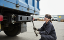 White Smoke Premium Medium-Sized Rubber HGV Bumper for Light and Heavy Goods Vehicles - Durable Impact Protection
