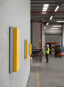 Gray Premium Low-Profile Rubber Dock Bumper 450 x 250 x 60 mm with Removable UHMWPE Panel