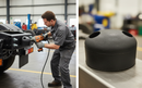 Black Premium Heavy Duty Rubber HGV Bumper for Trailers - 65 x 33 x 52 mm - High-Quality Professional Grade for Industrial and Commercial Applications