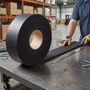 Black Plain Expanded Neoprene/EPDM Sponge Strip – Non-Adhesive Closed-Cell Rubber – 10m Roll