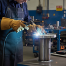 Black Premium 316 Stainless Steel Flat Disc for Welding - 48.3mm x 5mm with Satin Finish