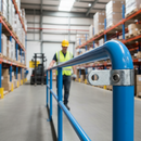 Dark Gray Premium Assist Expanding Fitting with Male Lug for 42.4mm Tube - Versatile Handrail Support Solution