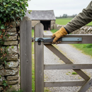 Alice Blue Premium Heavy Duty Gate Latch with Hole - 200mm Long for Secure Closure - High-Quality Professional Grade for Industrial and Commercial Applications