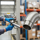 Gray Premium 304 Stainless Steel Handrail End for 48.3mm x 2.6mm Tube - Durable and Reliable Connection