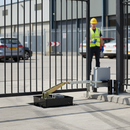 Dark Gray Premium Underground Gate Automation Kit with Dual Motors, Photocells, and Remote Controls for Reliable Security