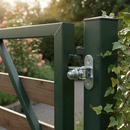 Dark Slate Gray Premium Adjustable Gate Hinge M18 with Nut on Back Plate, Maximum Weight Limit 400kg, Dimensions 115mm x 40mm