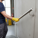 Dark Gray Premium 304 Stainless Steel Handrail Kit - 42.4mm Outside Diameter Tube, 1000mm Long with Wall Brackets and End Caps