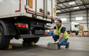 Black Heavy Duty Rubber HGV Bumper for Light and Heavy Goods Vehicles - 425 x 120 x 100 mm, 6.1 kg Impact Resistant