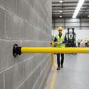 Light Slate Gray Premium Wall Flange Key Clamp for 42.4mm Tube - Heavy Duty Black Powder Coated Finish for Internal Use