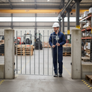 Gray Premium Heavy Duty Ball Top Gate 900mm Wide, 925mm High - Galvanised Steel Construction with Fixtures Included