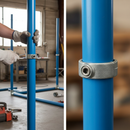 White Smoke Premium Slide Over Locking Ring Key Clamp for 48.3mm Tube - Heavy Duty Support for Structures