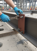 Dark Gray Premium Heavy Duty Dock Bumper Back Plate 450 x 250 x 15 mm with Threaded Holes for Easy Installation