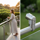 White Smoke Premium Adjustable Tube Saddle for 42.4mm x 2mm Tube - Heavy Duty Design for Versatile Applications