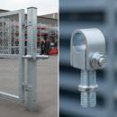 Slate Gray Premium Adjustable Wrap Around Hinge with Nut M30 for 40mm Pin - Maximum Weight Capacity of 800kg