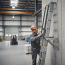 Dark Gray Premium Upper Ladder Hoop - Self Colour, No Holes, 700 x 750mm Diameter for Enhanced Stability