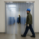 Light Slate Gray Cold Room PVC Strip Curtains – Clear, Hook-On, Durable & Energy-Efficient Solution