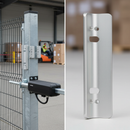 Gray Professional Chain Link Bracket for Heavy Duty Gate Closers with Aluminium Anodized Finish and Easy Installation Features