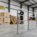 Dark Gray Premium Ready Made Plain Post 1100mm with 120mm Welded Base Plate for Versatile Installation