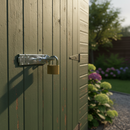 Dark Slate Gray Premium Lightweight Galvanised Pad Bolt 200mm x 45mm for Secure Locking Applications