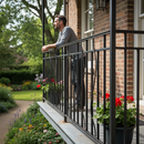Dark Slate Gray Premium Shaped Picket 16x8mm 1000mm - Ideal for Balconies and Staircases - High-Quality Professional Grade for Industrial and Commercial Applications
