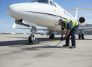 Gray Premium Rubber Aircraft Wheel Chock with Carry Rope, 170 x 155 x 333 mm, 9 kg Heavy Duty Design