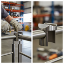 Dim Gray Premium Tube Saddle for 42.4mm Slotted Tube - Durable and Reliable Support Solution