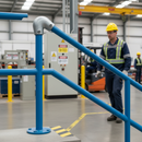 Dark Gray Premium Variable Acute Elbow 40-70° for 48.3mm Tube Connection - Ideal for Rail Joining
