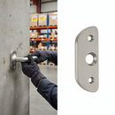 White Smoke Premium 135 Degree Corner Handrail Support Plate for 42.4mm Tube - 316 Stainless Steel with Satin Finish