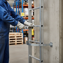 Dark Gray Premium Galvanised Lower Ladder Hoop with Holes 420 x 800mm and 7 M12x36 Bolts for Secure Installation