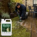 Black Concentrated Moss, Algae & Mould Remover | Outdoor Cleaner for Patios, Decking, Fences, Walls & Stone Surfaces