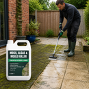 Black Concentrated Moss, Algae & Mould Remover | Outdoor Cleaner for Patios, Decking, Fences, Walls & Stone Surfaces