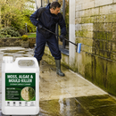 Lavender Concentrated Moss, Algae & Mould Remover | Outdoor Cleaner for Patios, Decking, Fences, Walls & Stone Surfaces