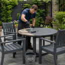 Dark Slate Gray Garden Furniture Paint | One Coat Weather-Resistant Outdoor Wood Paint | Quick-Drying & Fade-Resistant Finish