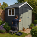 Dark Sea Green Premium Shed Paint – One-Coat Exterior Wood Paint for Sheds, Fences & Garden Buildings