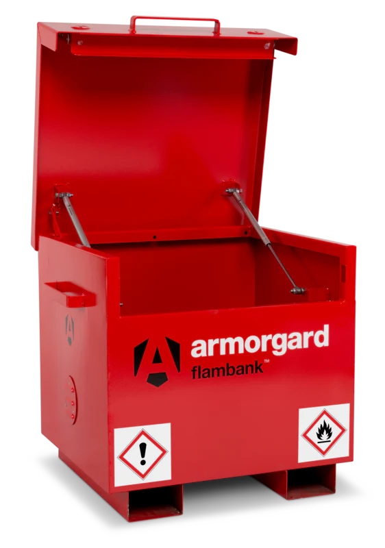 Firebrick Flambank Tool Site Box - 765mm x 675mm x 670mm - Durable and Secure