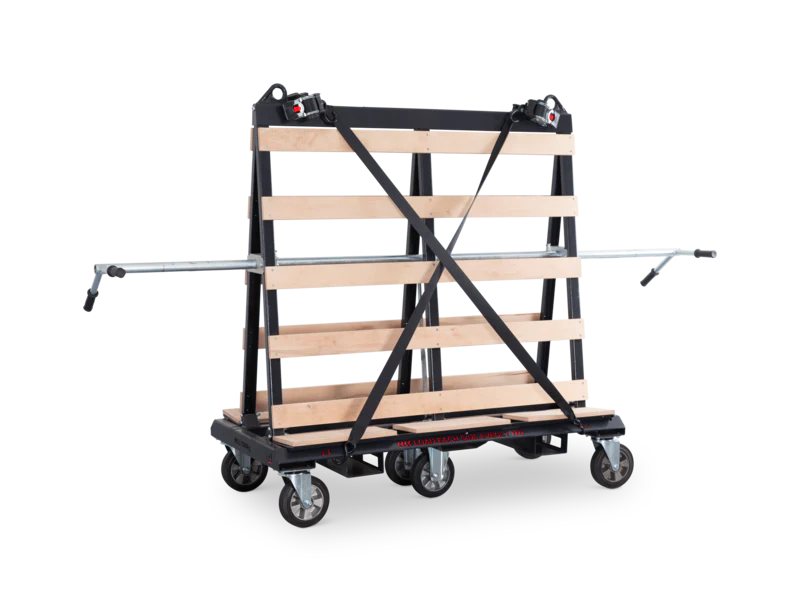 Dark Slate Gray Armorgard LoadAll LA1500-PRO A-Frame trolley with brake 2015x755x1710