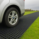 Dark Slate Gray 10 Metre Premium Rubber Grass Mat Roll – Heavy-Duty, Non-Slip Outdoor Walkway Matting | EN1177 Safety Rated, Recycled Rubber, Easy Drainage