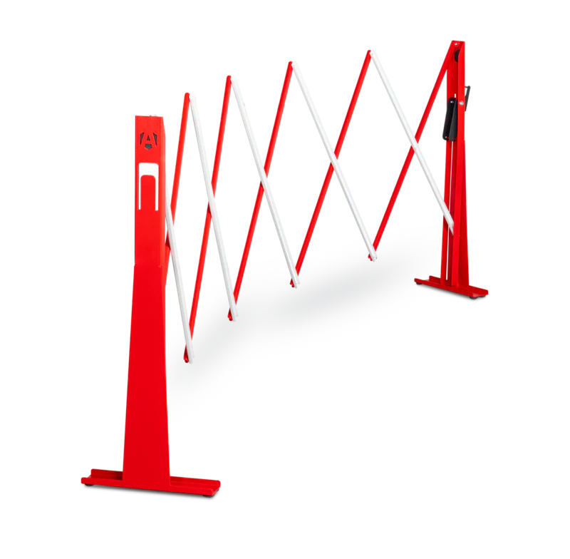 Red Heavy-Duty Expandable Safety Barrier (450mm x 300mm x 950mm)