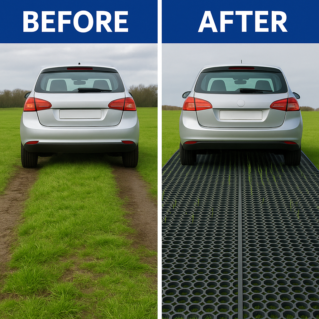 Dark Slate Gray 10 Metre Premium Rubber Grass Mat Roll