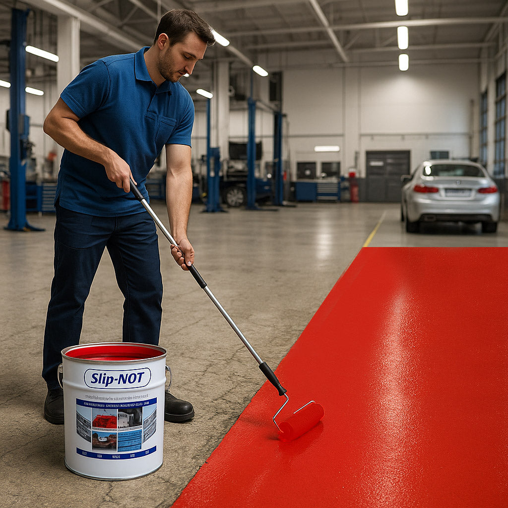 Sienna Supercoat Non Slip Garage Floor Paint High Impact 20Ltr Paint For Factory Warehouses