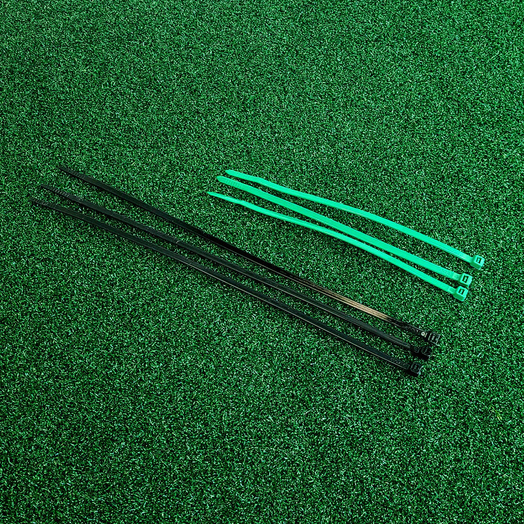 Black Premium UV-Treated Cable Ties – Green & Black Options