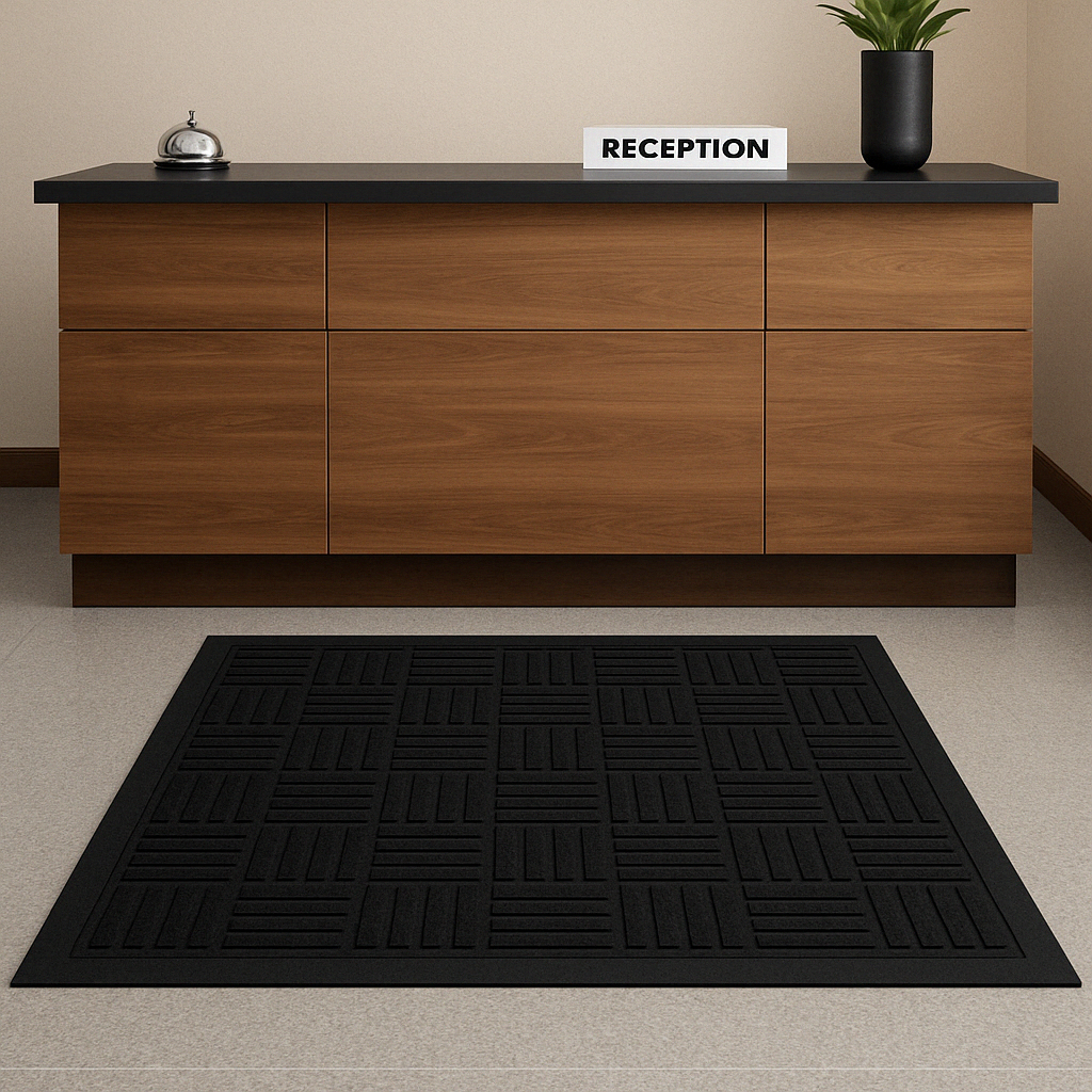 Dark Slate Gray Heavy-Duty Rubber Barrier Mats – Non-Slip Entrance Matting for High Traffic Areas