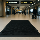 Dark Gray Heavy-Duty Rubber Barrier Mats – Non-Slip Entrance Matting for High Traffic Areas
