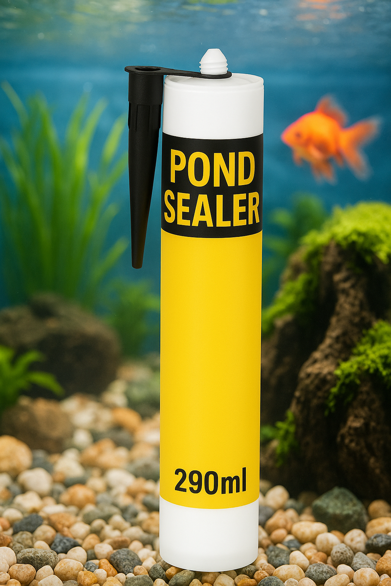 Sandy Brown Pond Sealer Black 290ml Instant Waterproof Repair for Pond Liners & Aquariums